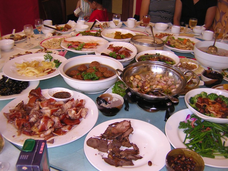 repas en Chine